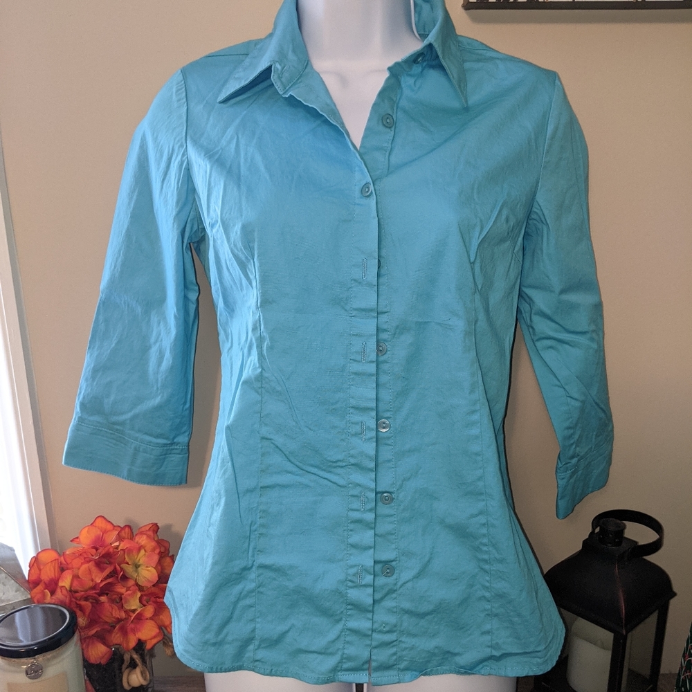 Aqua blouse